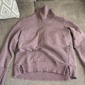 Alo Haze Funnel Neck Sweatshirt in Purple
